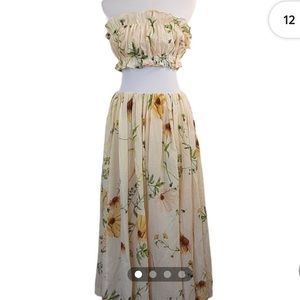 H&M floral set - skirt